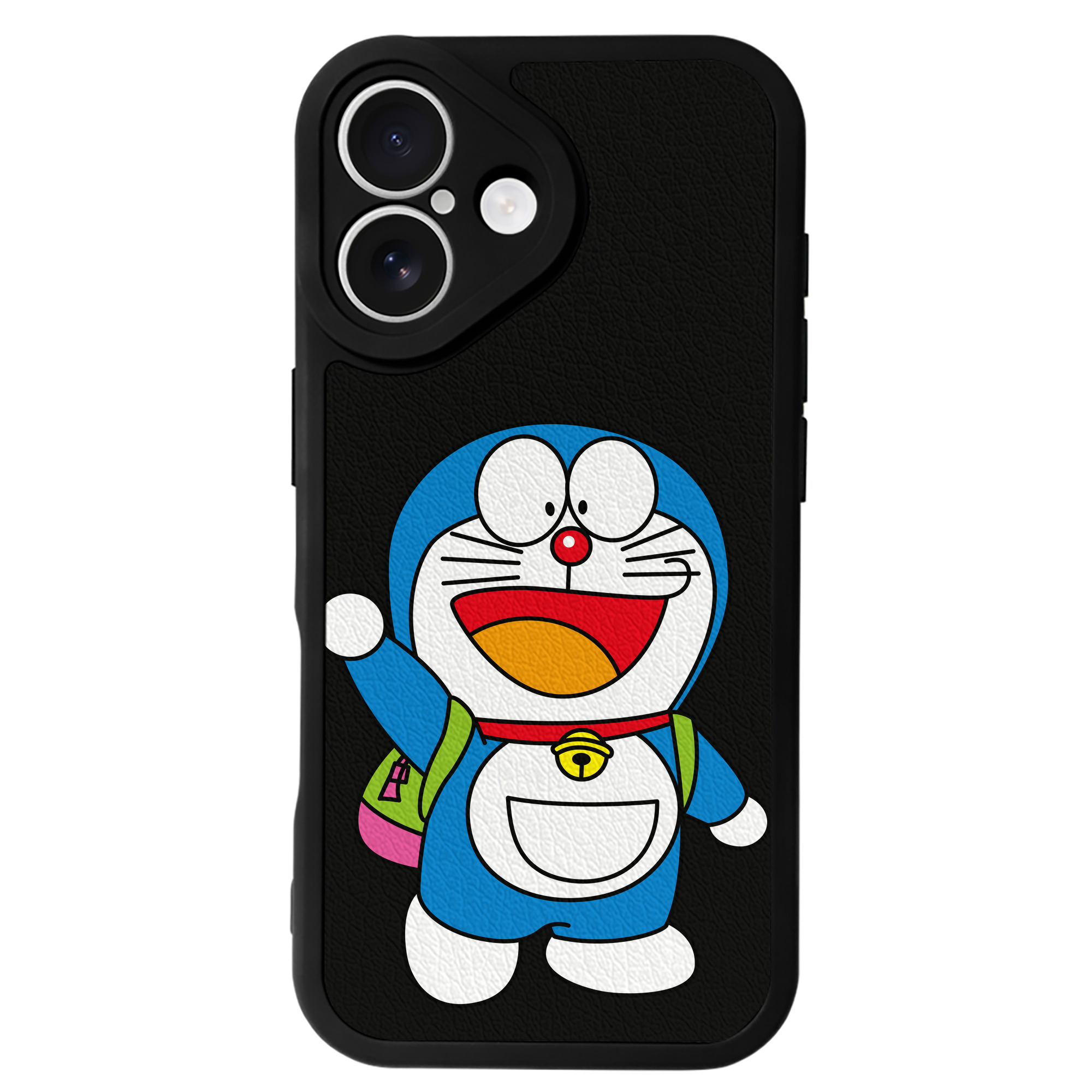 （画像用） ドラえもん Doraemon 【iPhone 16シリーズ対応】シリコンスマホケース（レザー調） 材質：シリコン